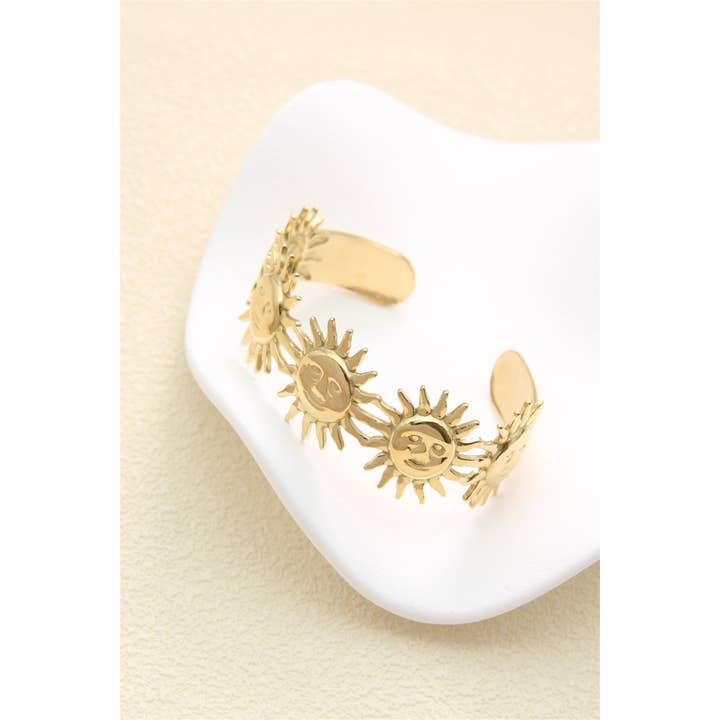 Gold Golden Sun Bangle Bracelet – Bohemian Chic Spirit for wholesale on Faire3