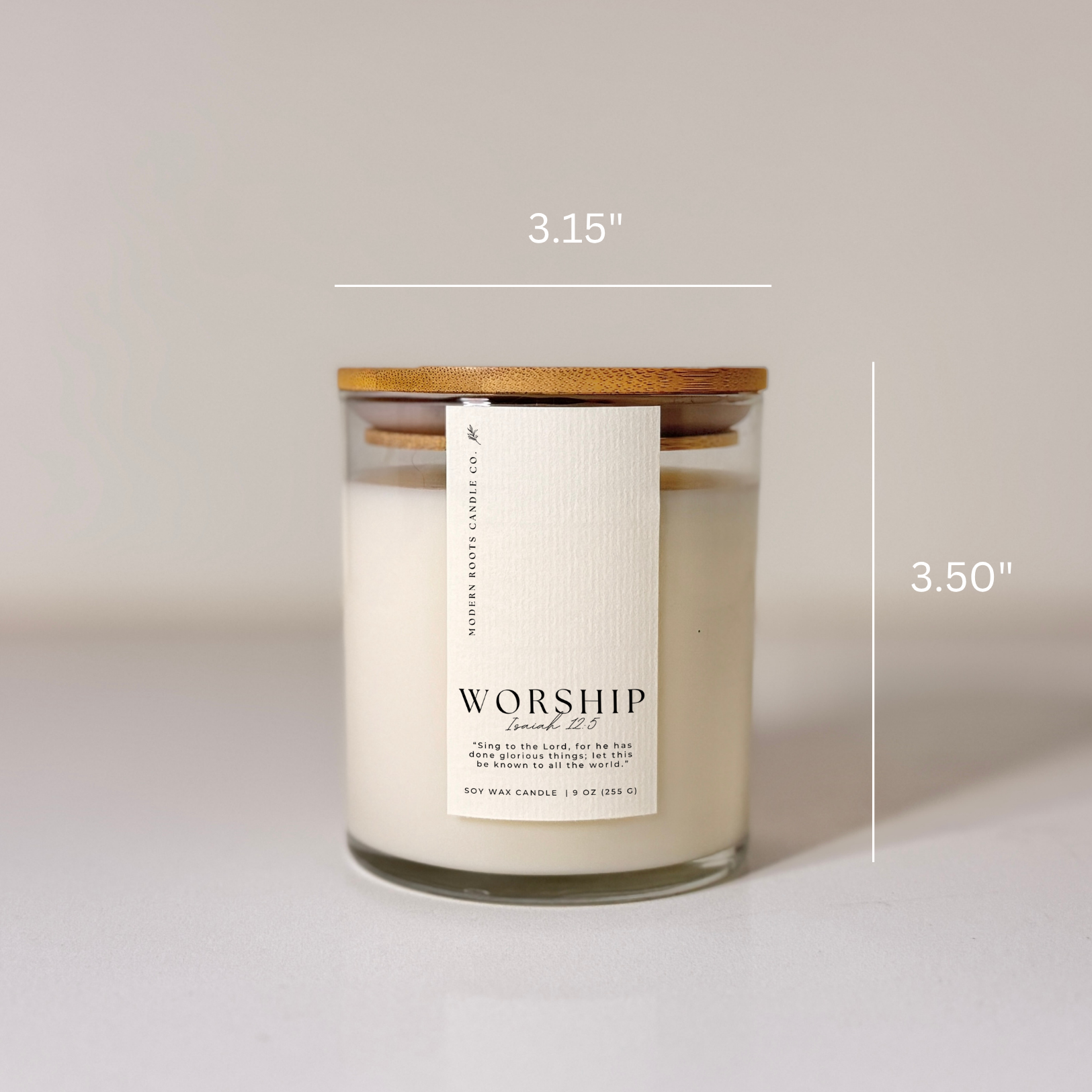 Modern Roots Candle Co. - Wholesale Jar/Filled Candle - Worship | Gardenia & Tuberose | 9 oz. Clear Jar Soy Candle3
