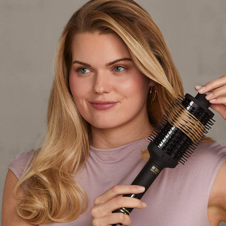 iTech361 - Wholesale Hair Brush/Comb - HOT TOOLS Pro Artist Black Gold Heated Hair Styling Brush