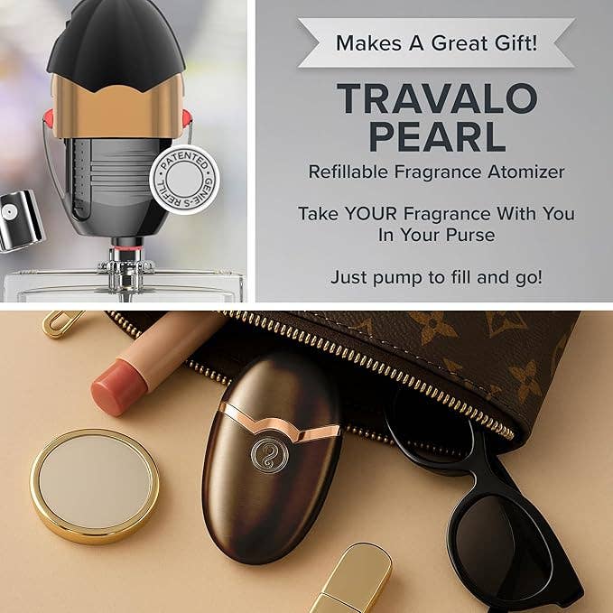 TRAVALO - Vente Flacon pulvérisateur - TRAVALO Pearl Atomiseur de Parfum Rechargeable – Approuvé par la TSA6
