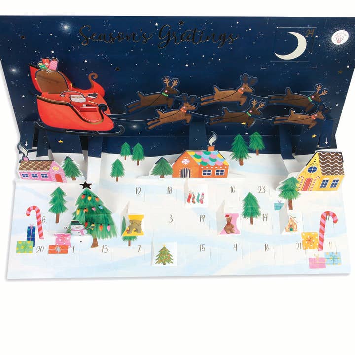 Up With Paper - Wholesale Advent Calendar - Pop-Up Advent Calendar with Lights- Holiday Gift & Decor3