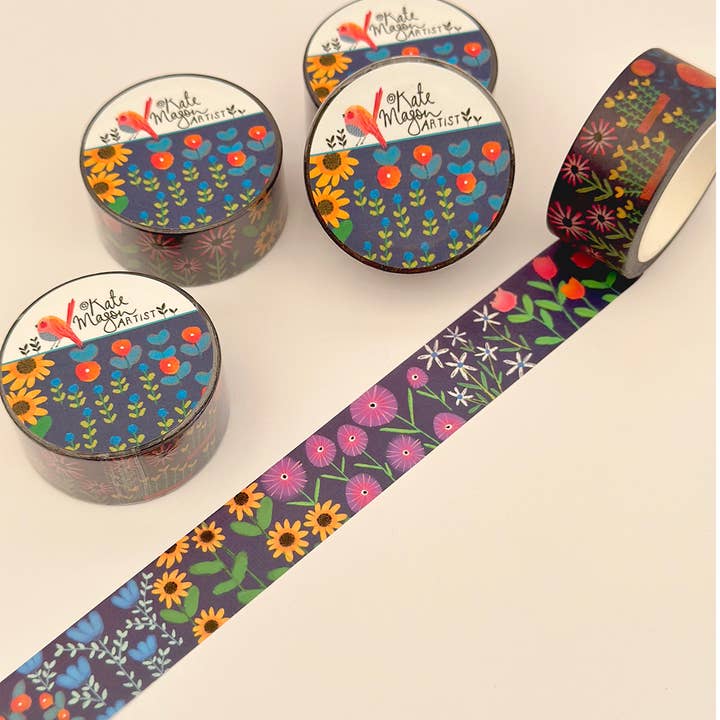 Kate Mason Artist - Vendita all'ingrosso Nastro washi - NASTRO ADESIVO WASHI Flower Farm