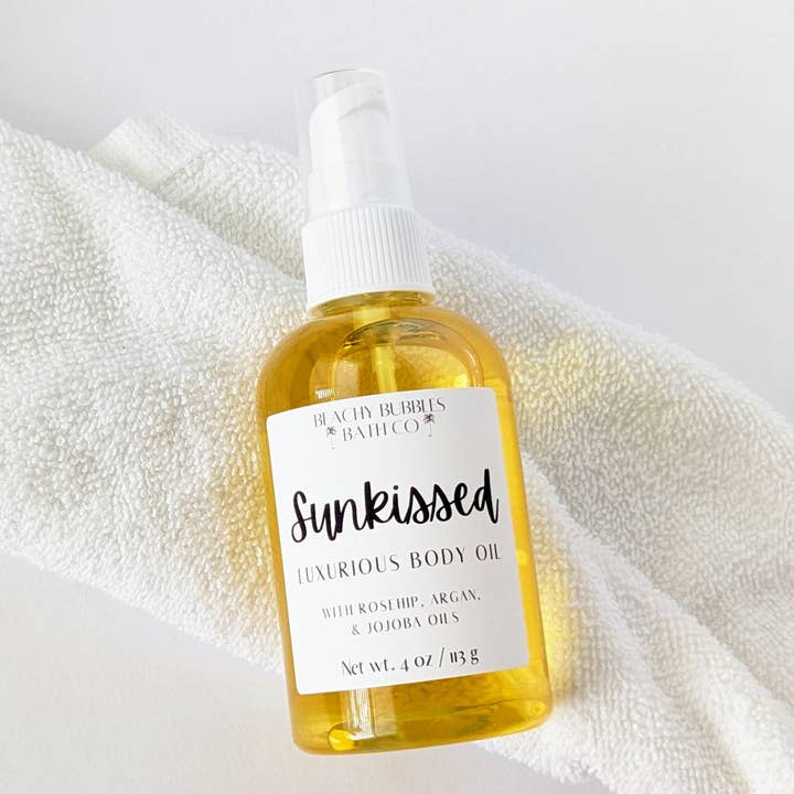 Beachy Bubbles Bath Co - Wholesale Bath/Body Oil - Sunkissed Body Oil