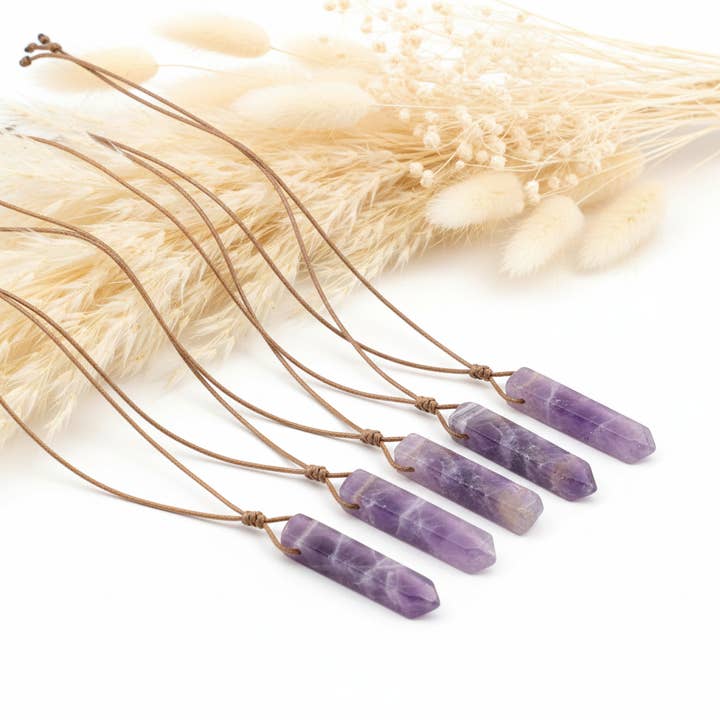 Amethyst Stone Necklace for wholesale by Produtos Namasté
