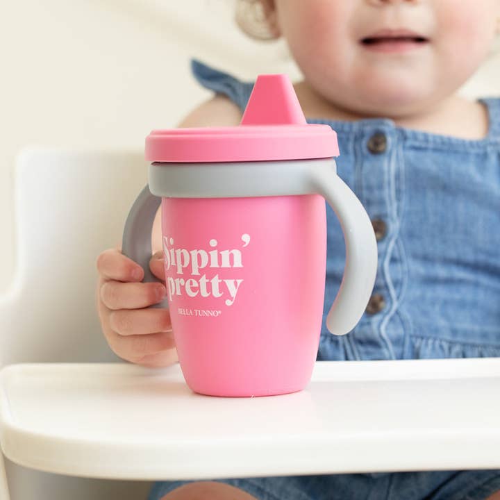 Bella Tunno - Wholesale Drinking Glass/Cup - Kids & Baby - Sippin Pretty Happy Sippy Cup