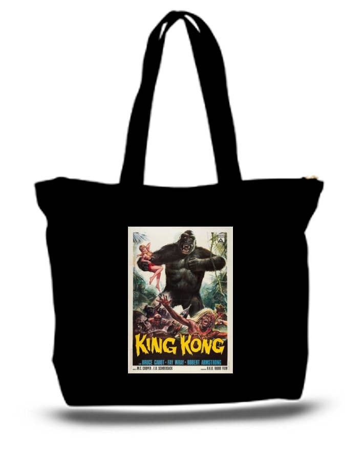 BMS BIZ - Wholesale Tote Bag - Unisex - King Kong 1933 Large Tote Grocery & Stuff Bag0