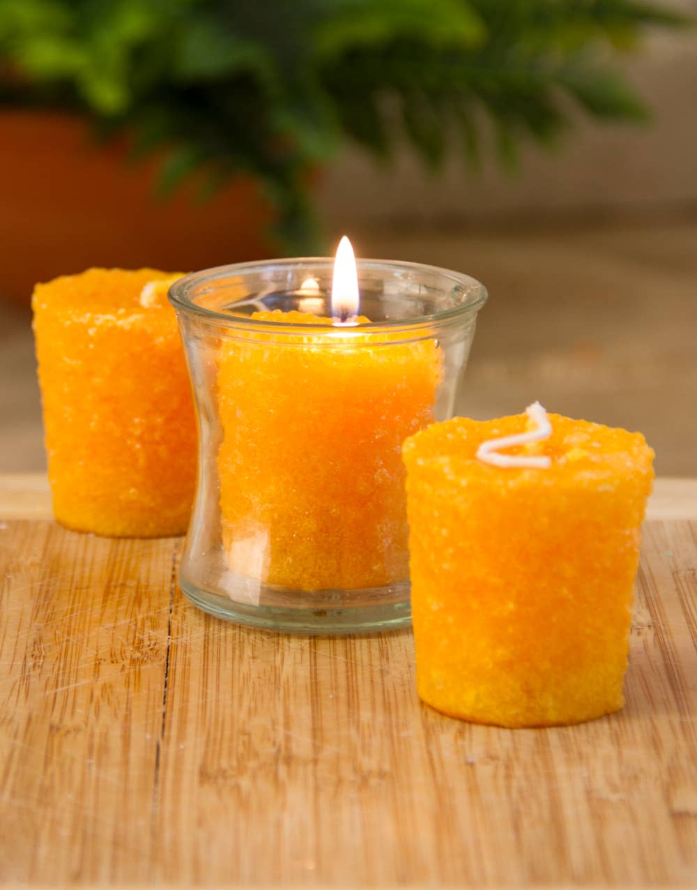 Warm Glow Candle Company - Wholesale Votive Candle - Orange Cranberry 3 Pack Votive Wholesale