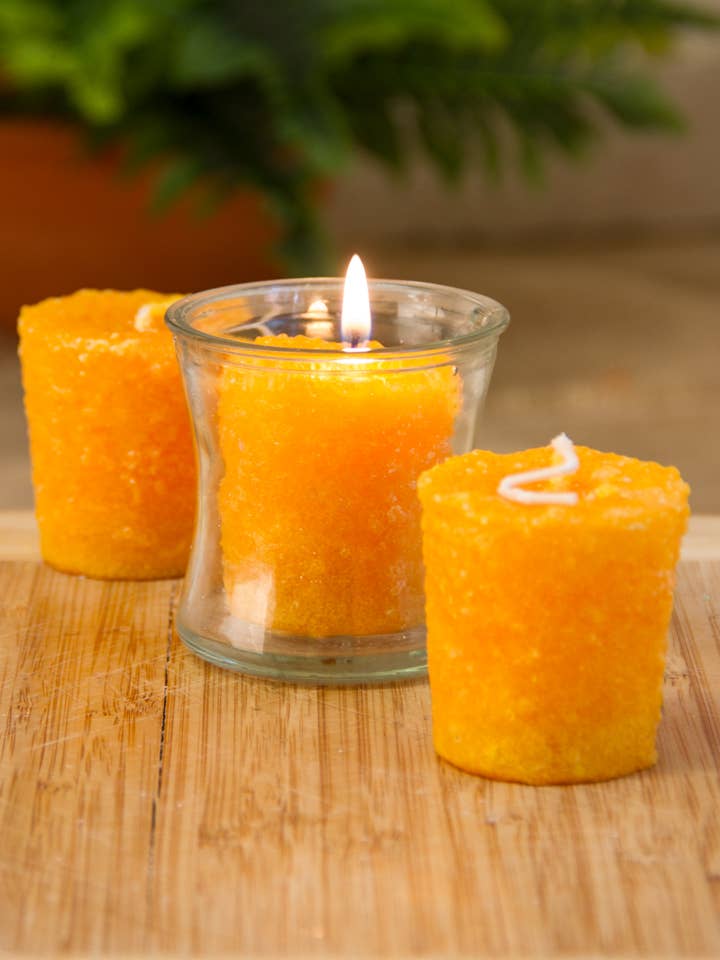 Orange Cranberry 3 Pack Votive Wholesale for wholesale by Warm Glow Candle Company
