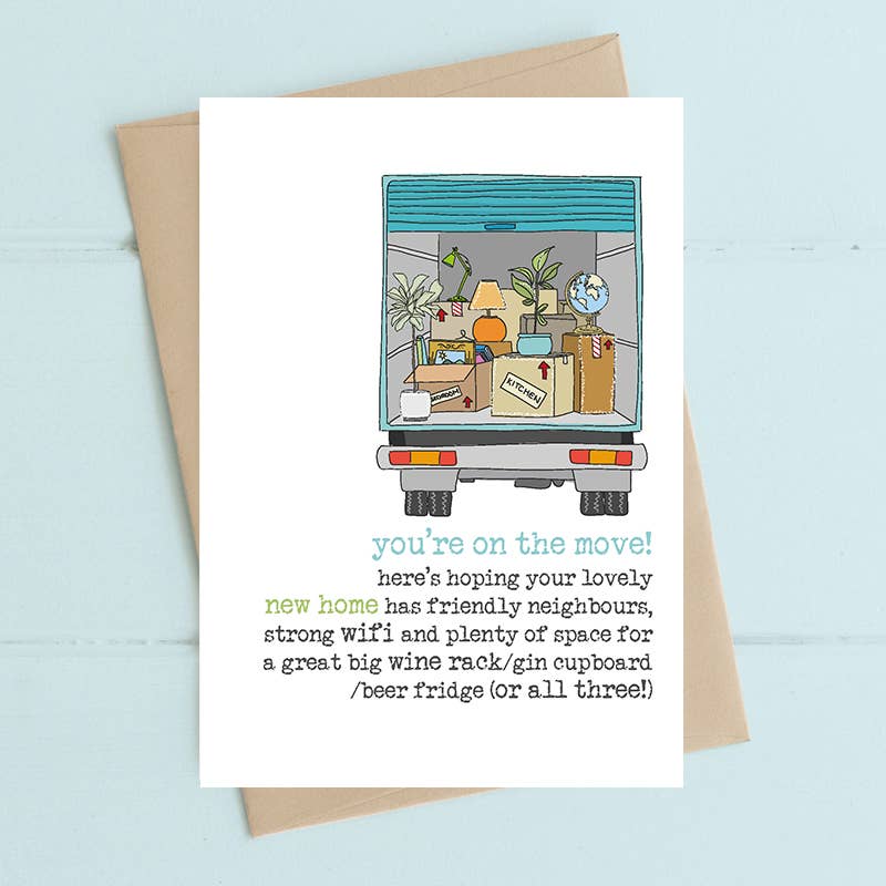 Dandelion Stationery – wholesale Everyday greeting card – You're on The Move - New Home Greetings Card0