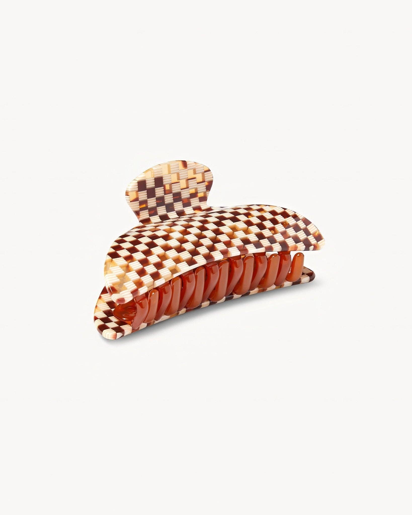 MACHETE - Wholesale Hair Clip - Women's - Midi Heirloom Claw in Tortoise Checker2
