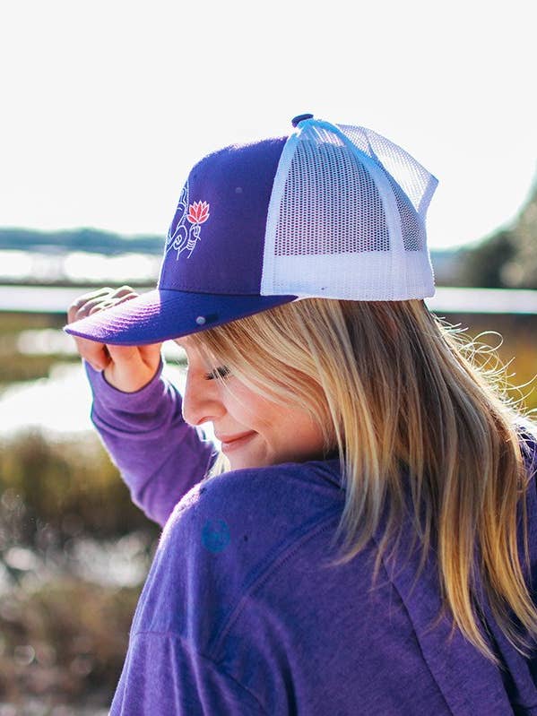 Snapback ajustable Ganesha en morado para venta al por mayor de Violet Lotus