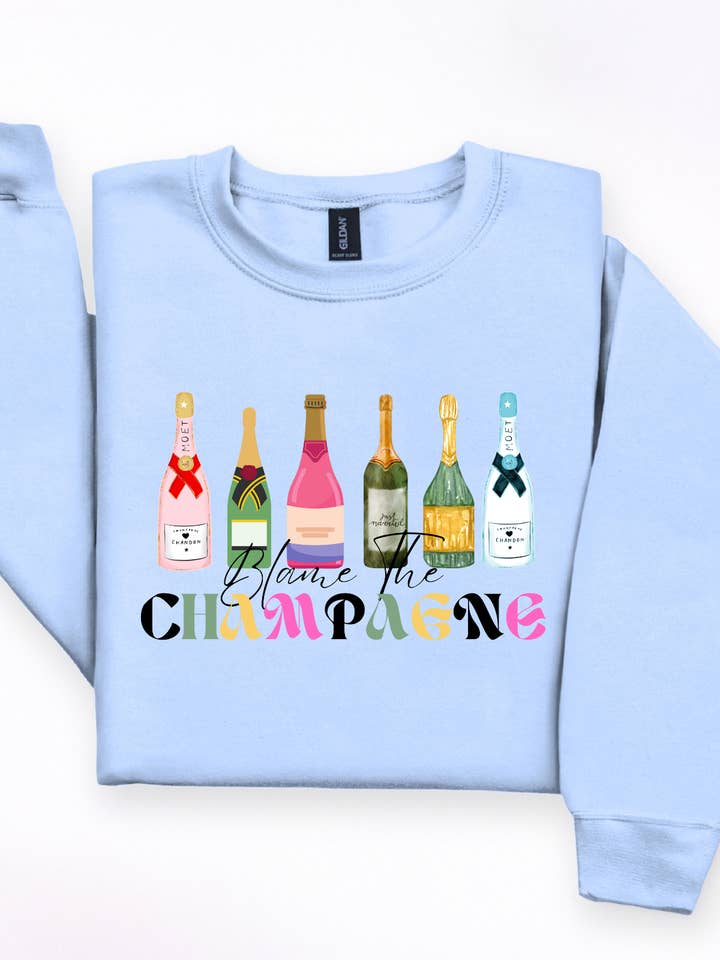 Gambi's Tees - Wholesale Graphic Sweatshirt - Women's - Blame the Bubbly Sweatshirt