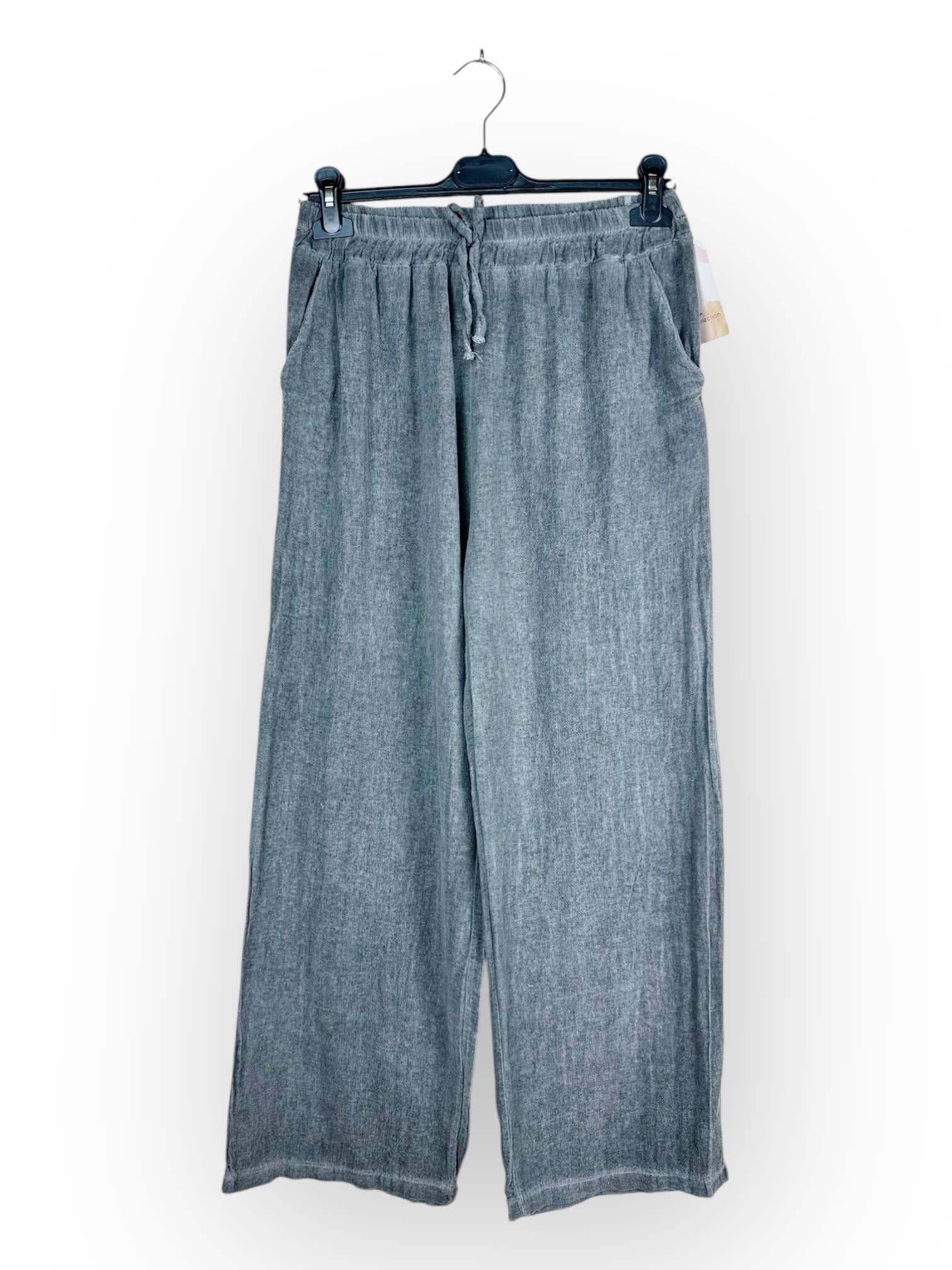 Lucky Nana - Wholesale Pants - Women's - SP 80374 - PLAIN LINEN AND COTTON PANTS26