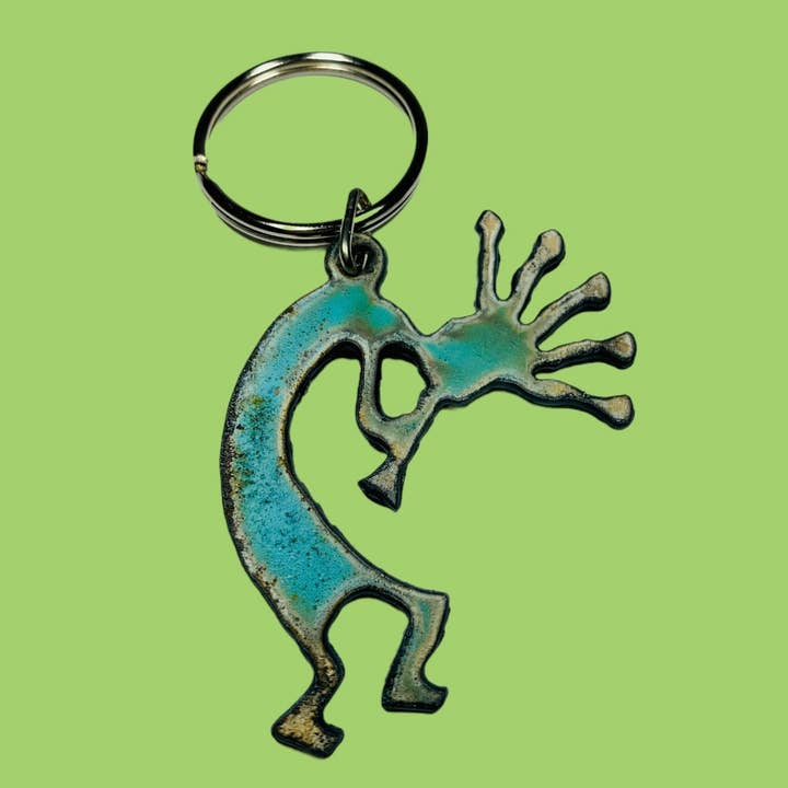 Kokopelli keychain Southwestern souvenir Desert gifts USA for wholesale by Iron Jewel