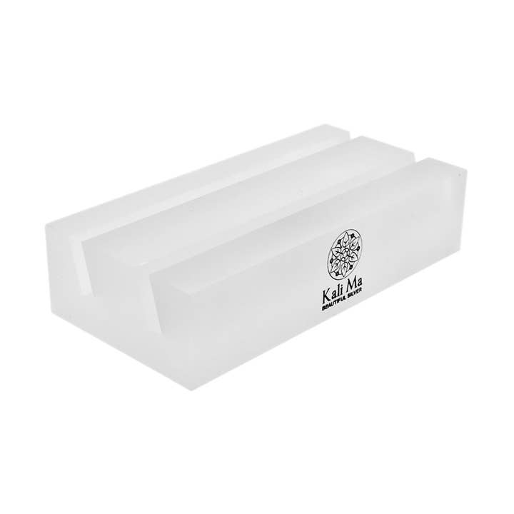 Wide double slot display base for wholesale by Kali Ma Designs - Sterling Silver Jewellery