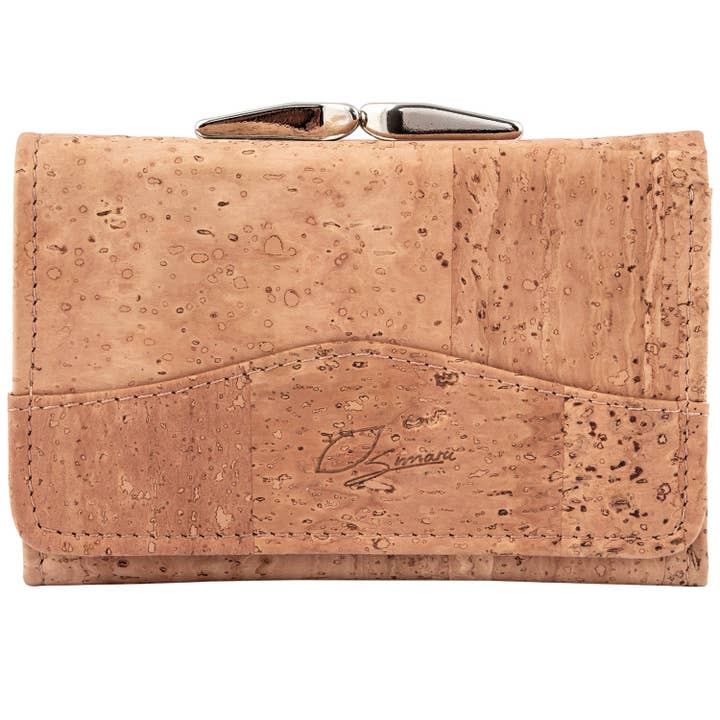beige Himiko cork wallet for wholesale on Faire