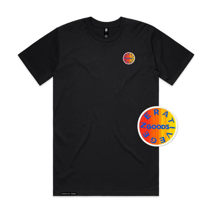 WHOLESALE T-shirt with 2" {LOGO} Custom Embroidery for wholesale by Generative Goods