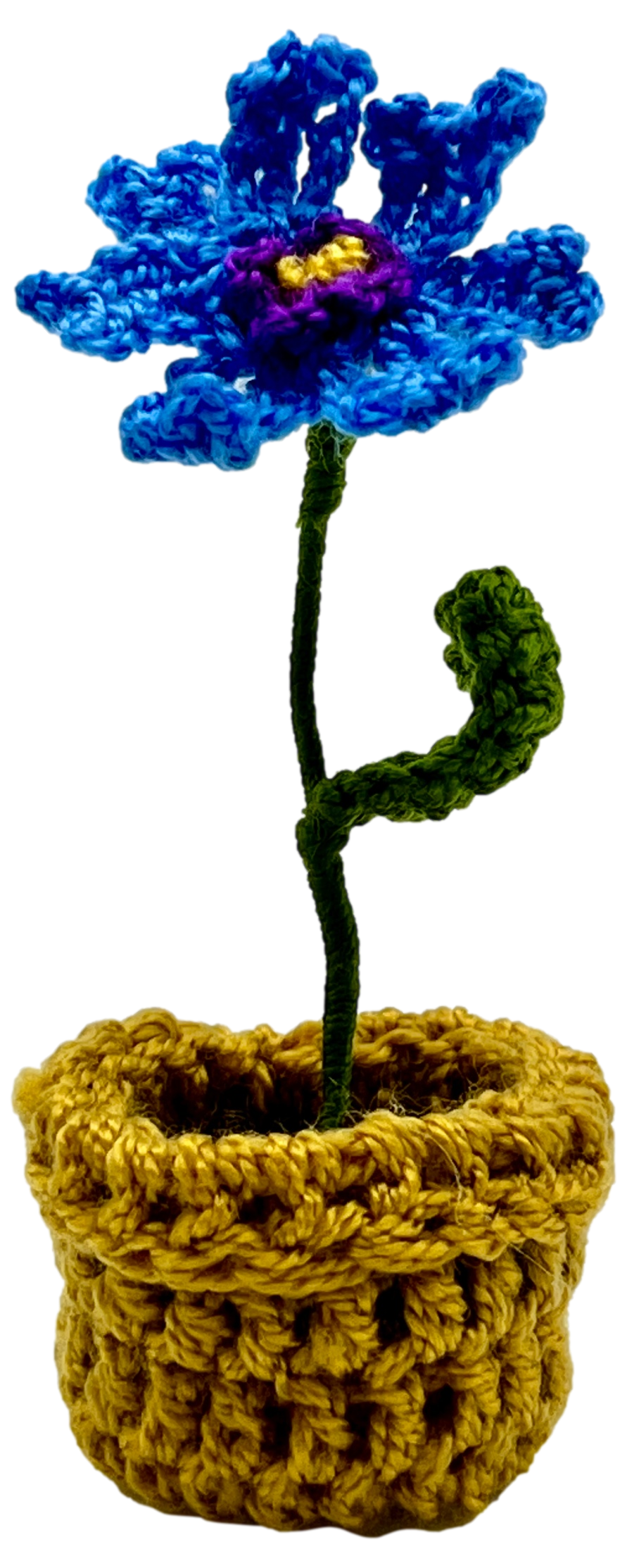 HDIF-USA - Wholesale Artificial Flowers - Crocheted Mini Flower Pots1