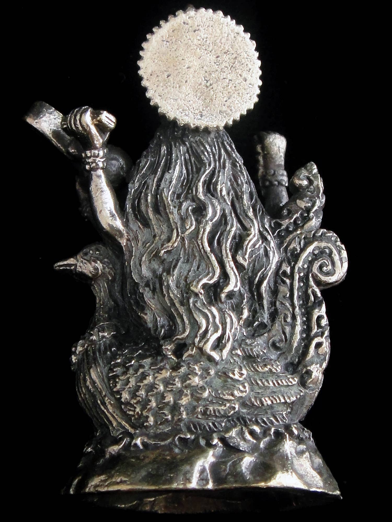 Tika - Vendita all'ingrosso Scultura - Statuetta della divinità in ottone - Grande - Saraswati2