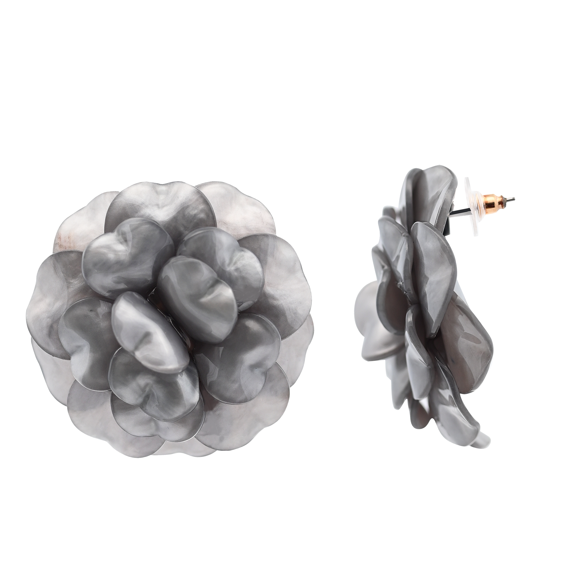 AMORINO SRL - Vente Clous d'oreille - Boucles d’oreilles fleur avec bouton - FT2464A3071