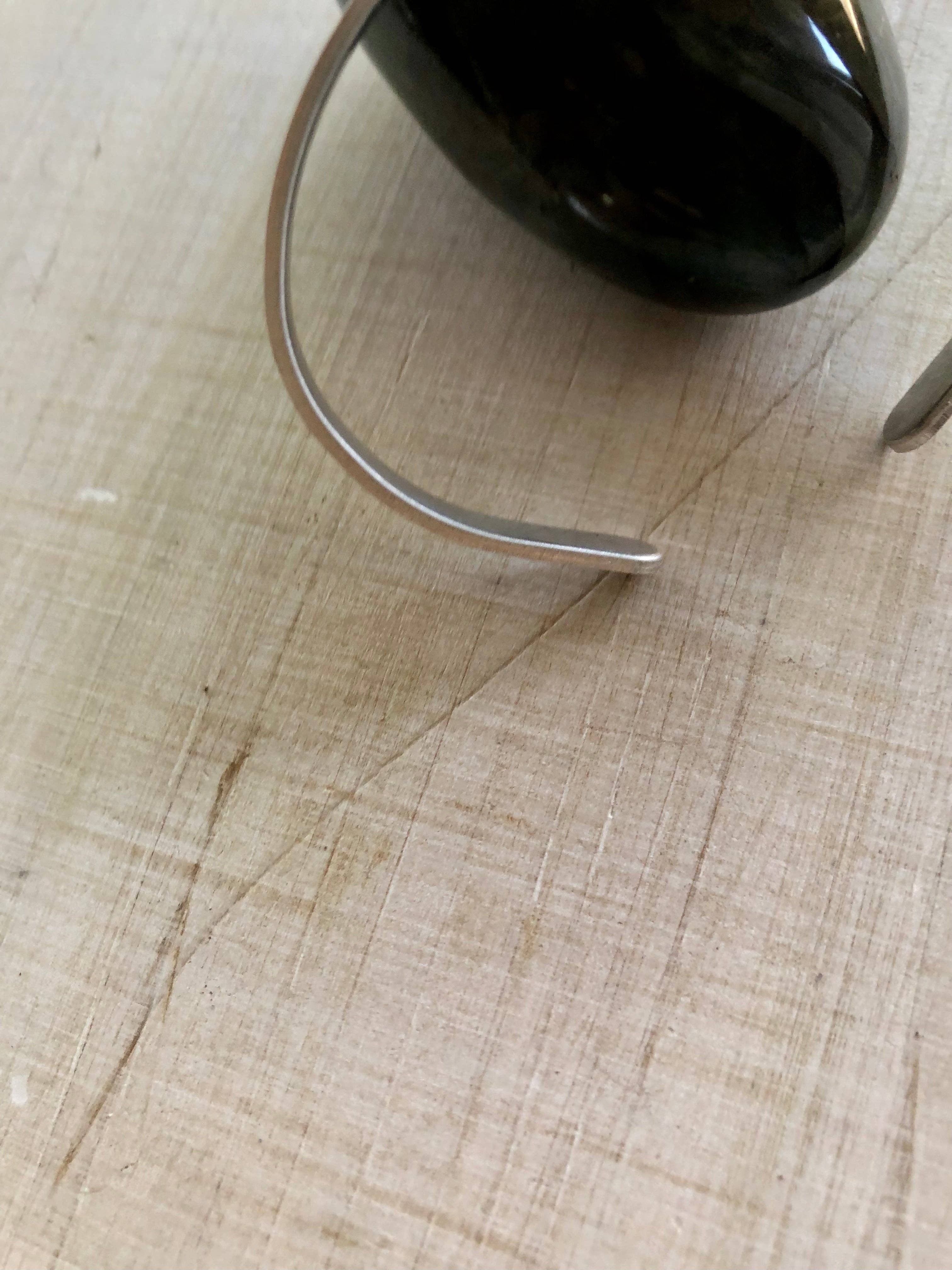 Rising Dawn Boutique – wholesale Cuff bracelet – Silver cuff with hand stamped wildflowers, skinny version5