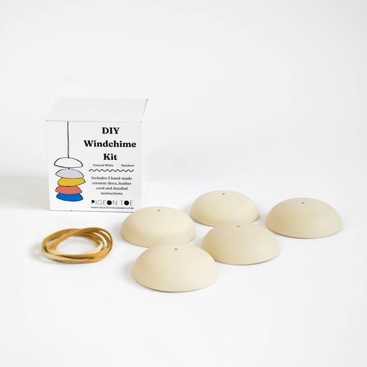 Pigeon Toe Ceramics & Home Textiles - Wholesale DIY Craft Kit - DIY Ceramic Wind Chime Kit