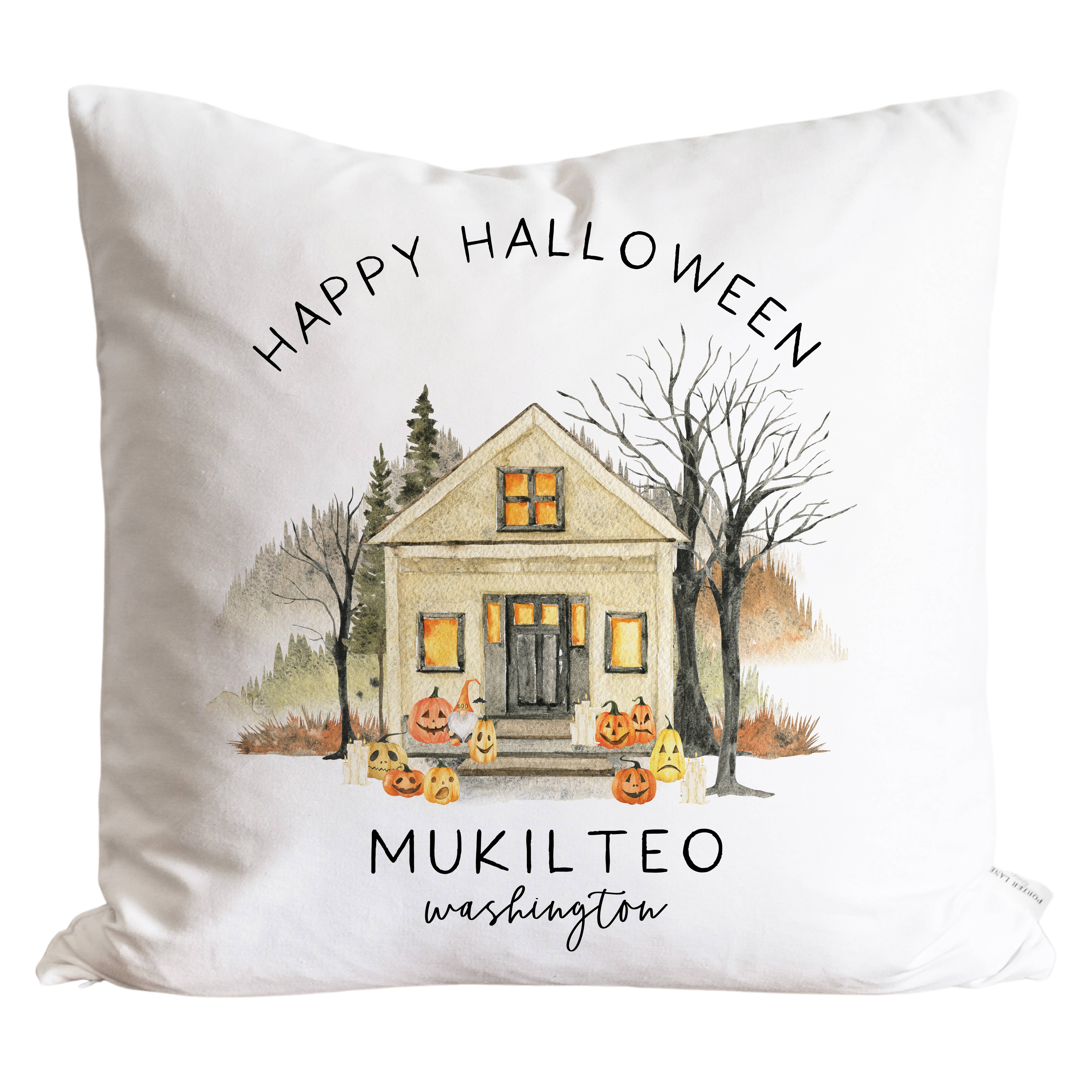 Porter Lane Home – wholesale Throw pillow cover – Halloween Home Custom Location Pillow Cover4