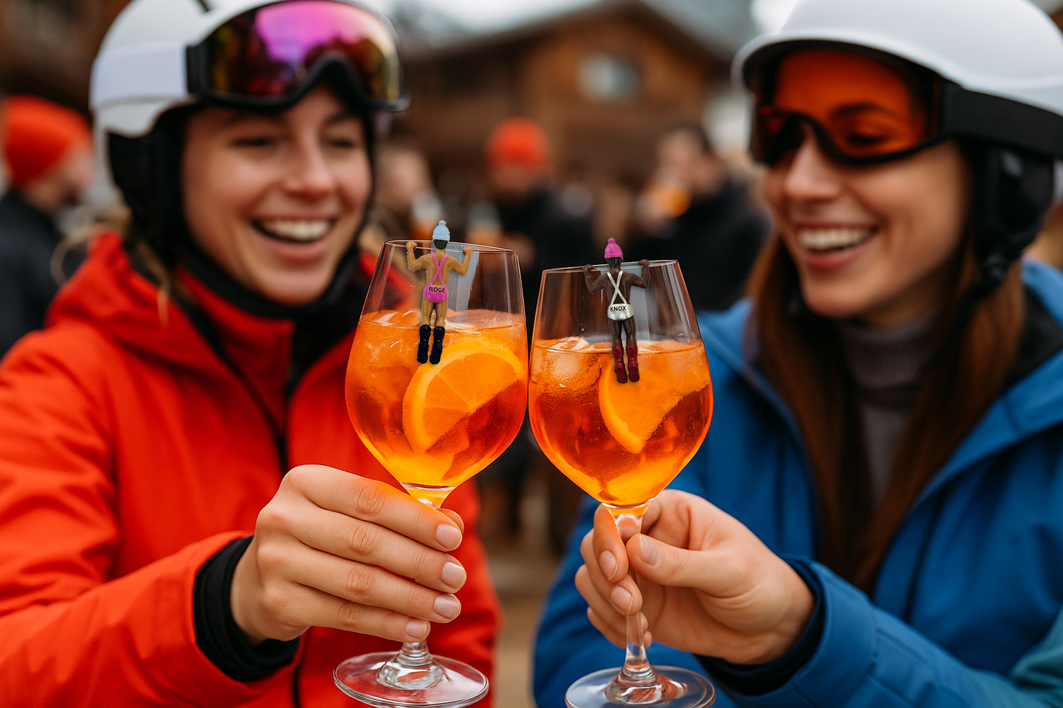 NPW - Wholesale Wine/Cocktail Glass Markers - Apres Ski Buddies1
