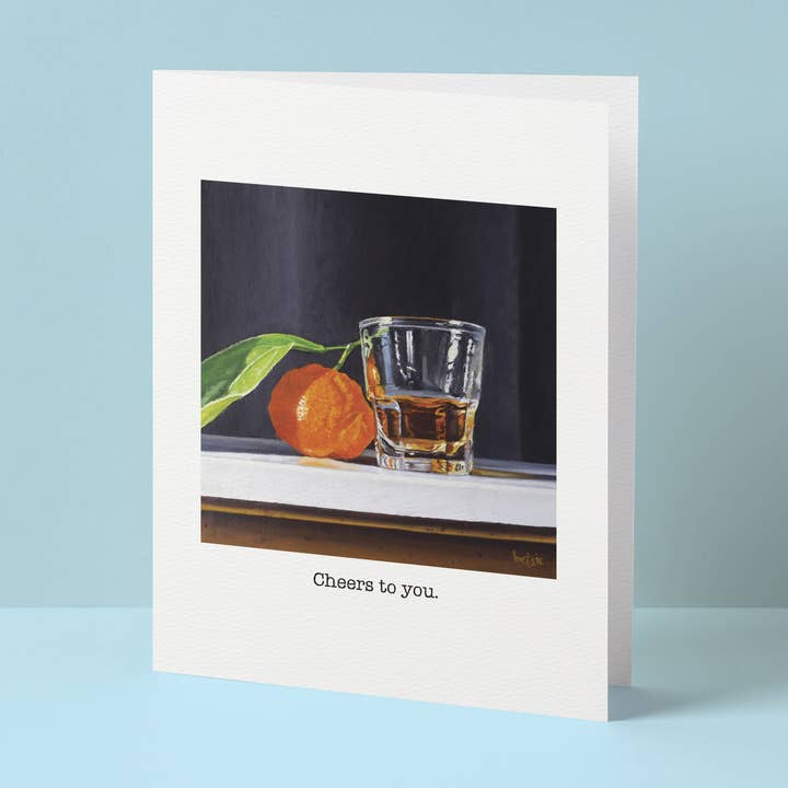 Betsie Studios - Wholesale Everyday Greeting Card - "Cheers to you" Greeting Card