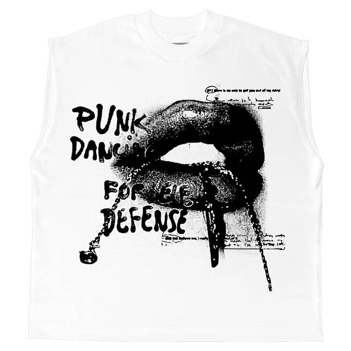 T-shirt zonder mouwen Punk Lips voor wholesale door Worksofmadness