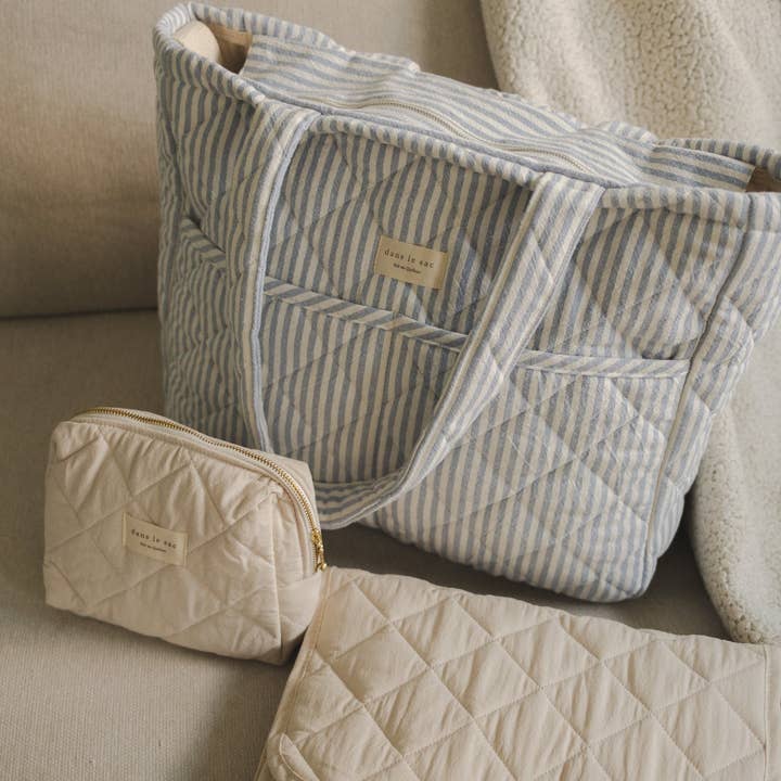 Dans le sac - Wholesale Diaper Bag - Baby - Organic cotton diaper bag - Striped collection6