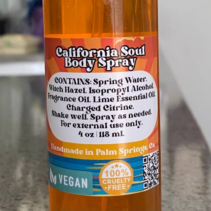 Raven’s Hearth – wholesale Perfume/eau de toilette – California Soul Body Spray | Sunshine in a Bottle | Vegan3