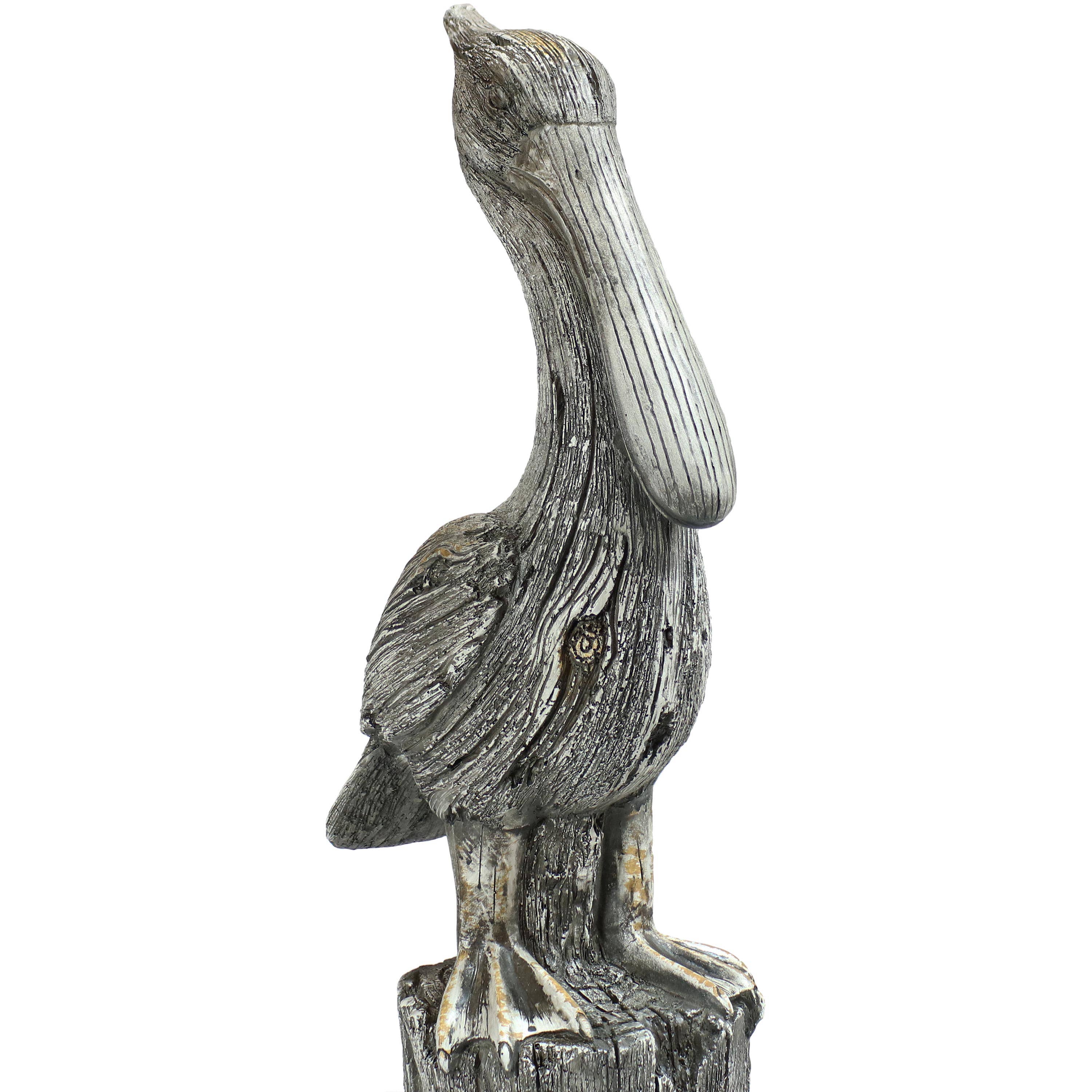 Sunnydaze Decor - Wholesale Outdoor Ornament/Decor - Pelican Perch Outdoor Polystone Garden Statue - 22 in7