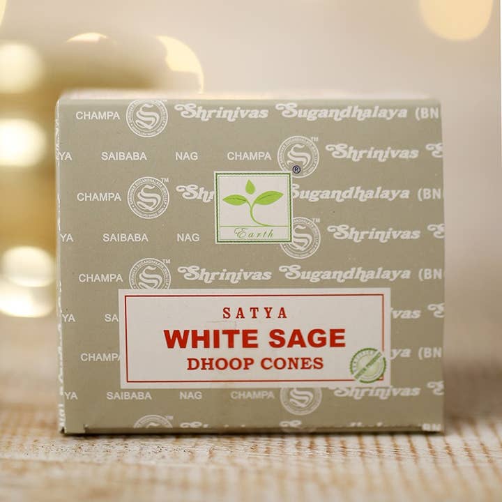 Coni Nag Champa Salvia Bianca 12 pezzi per la vendita all'ingrosso da parte di Ethike.eu