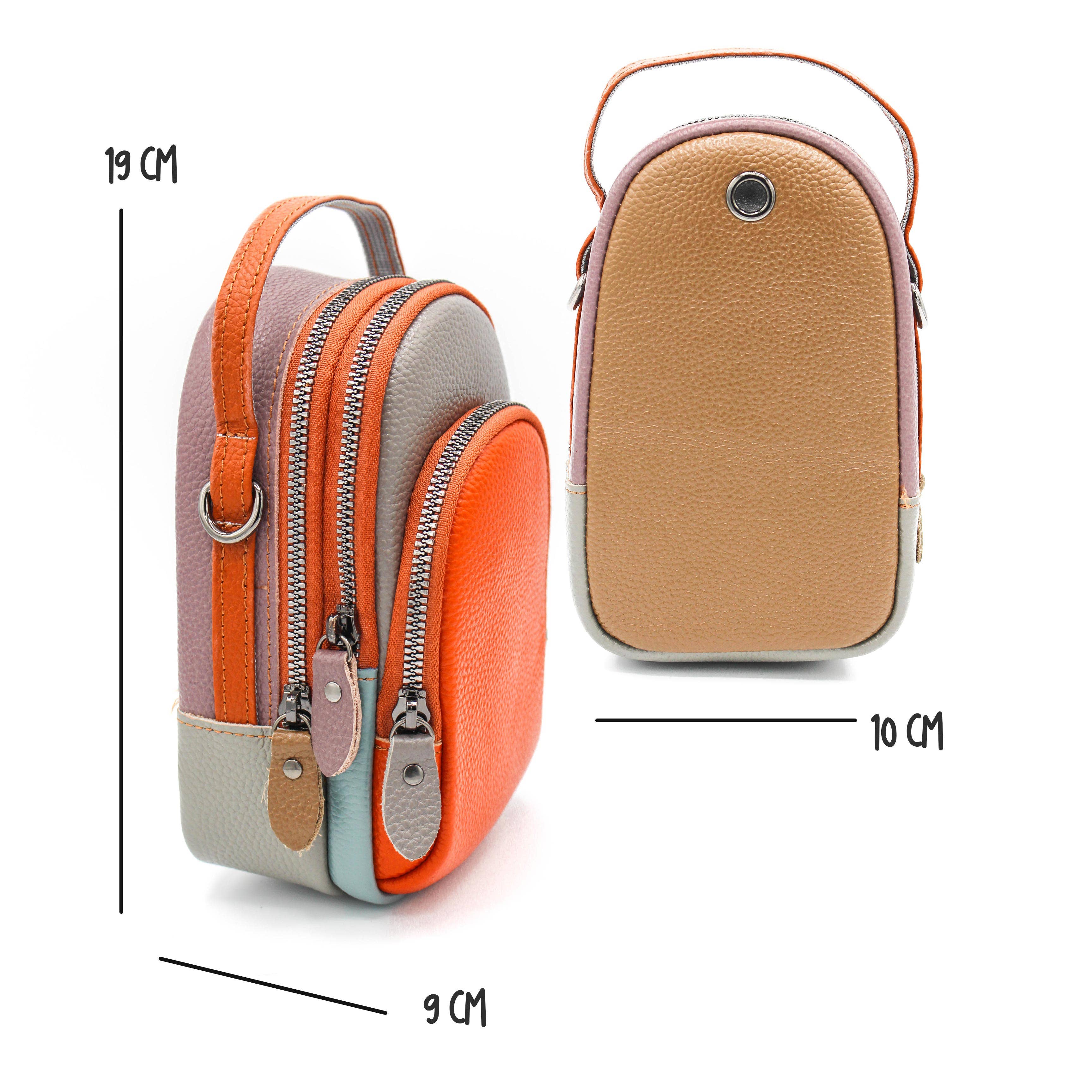 Zerimar 1942 – Engroshandel Rygsæk - Dame – Ægte læder crossbody-taske og rygsæk til kvinder, 19 x 10 x 9 cm17