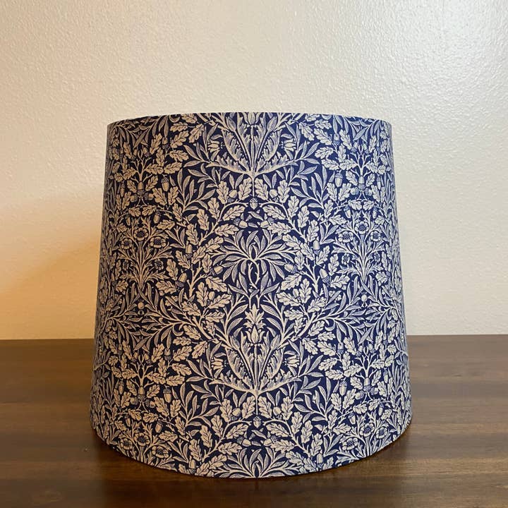 LouSeal Handmade Lampshades - Wholesale Lamp Shade - William Morris Mineral Pure Acorn Ink Handmade Lampshade8