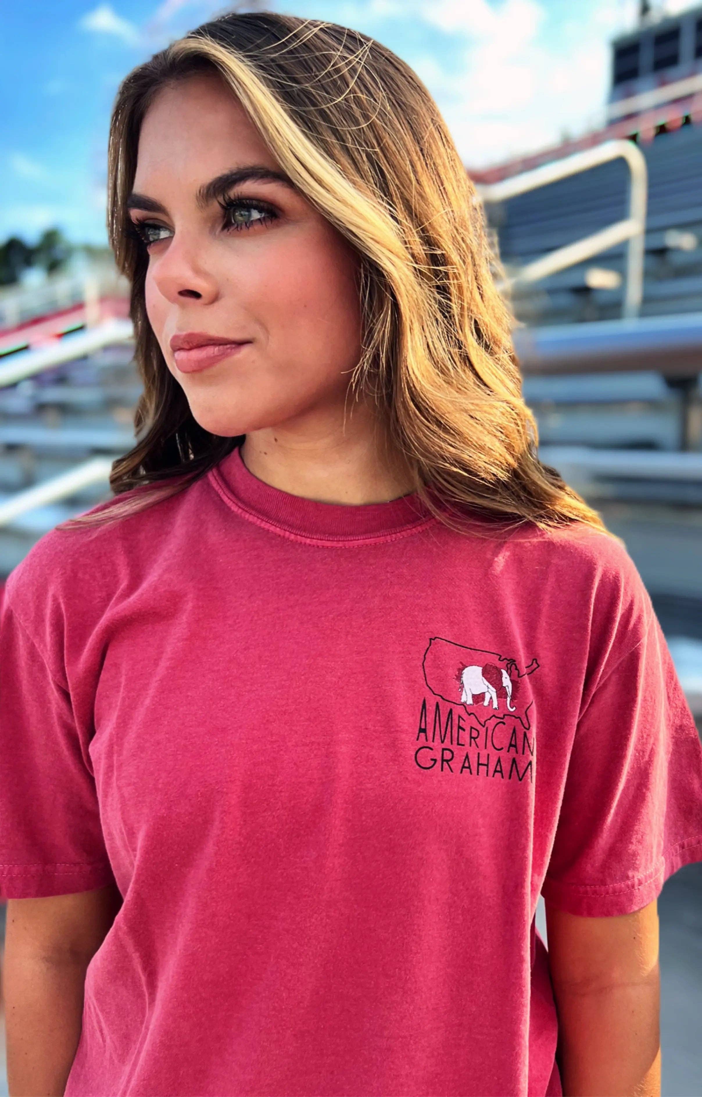 CRIMSON You Don't Want Us Comfort Colors T-Shirt for wholesale on Faire2