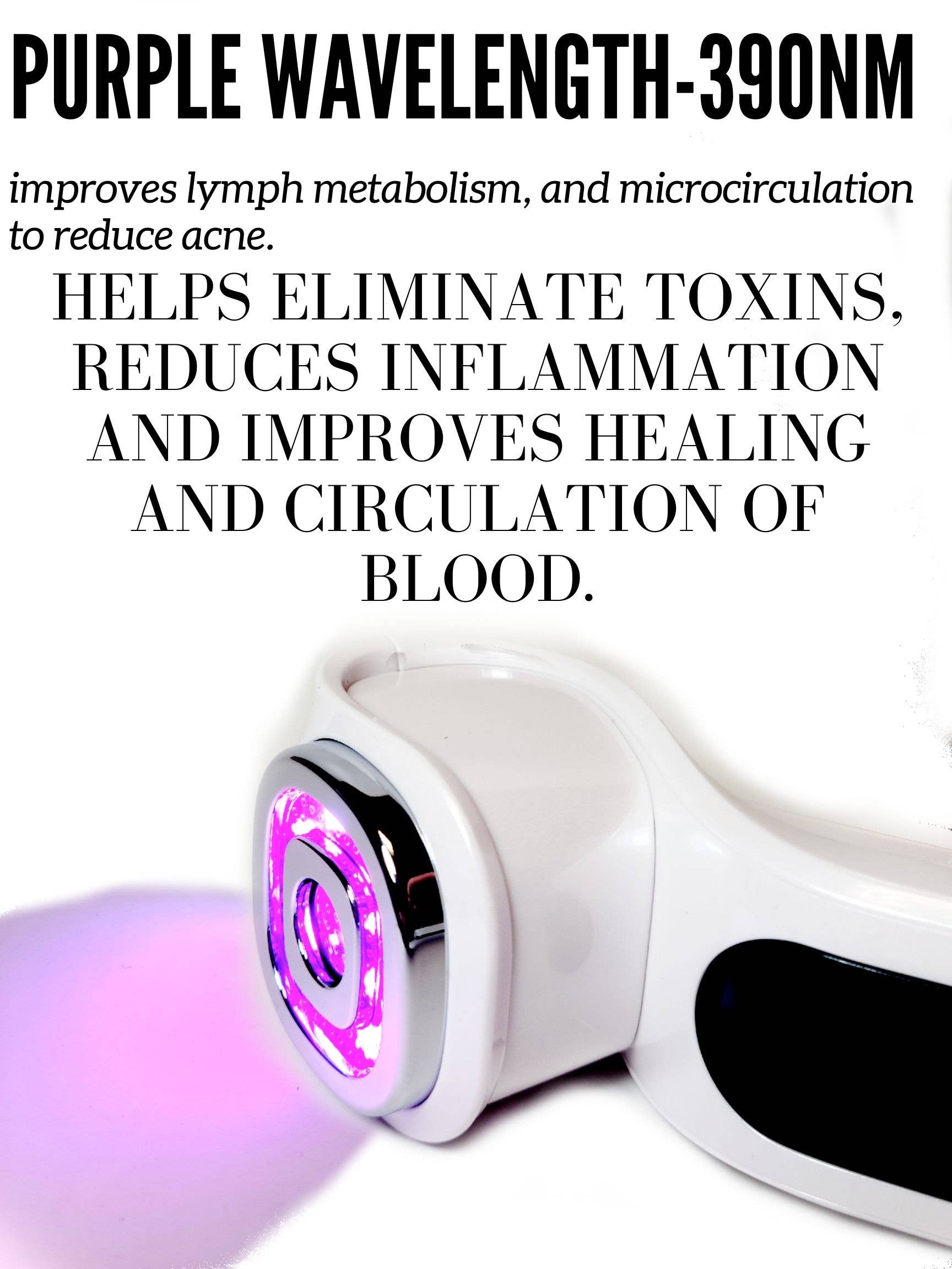 ZAQ Skin + Body Care - Wholesale Electronic Skincare Device - Facial Rejuvenation Device - 7 LED, RF, EMS, Sonic Vibration9