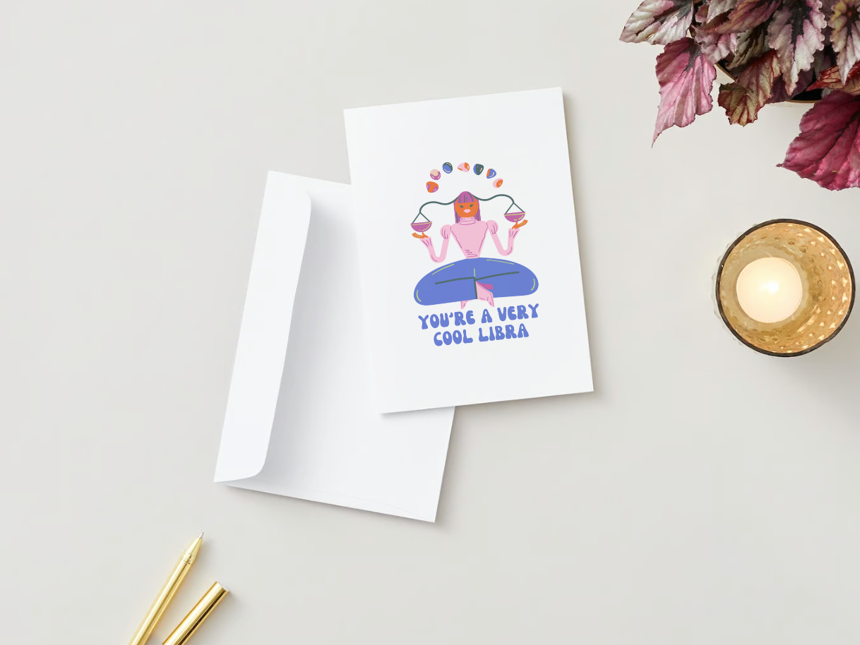 MPB Stationery - Wholesale Birthday Card - Libra Birthday Card0