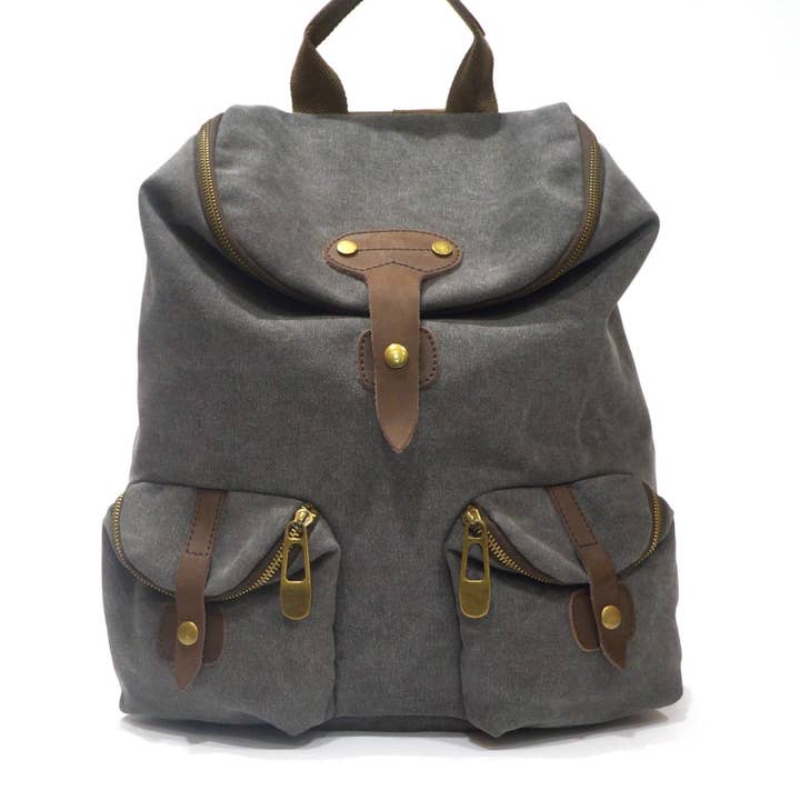 ZEDE PARIS - Vente Sac à dos – femme - SAINT-PAUL - Sac à dos en toile et cuir44