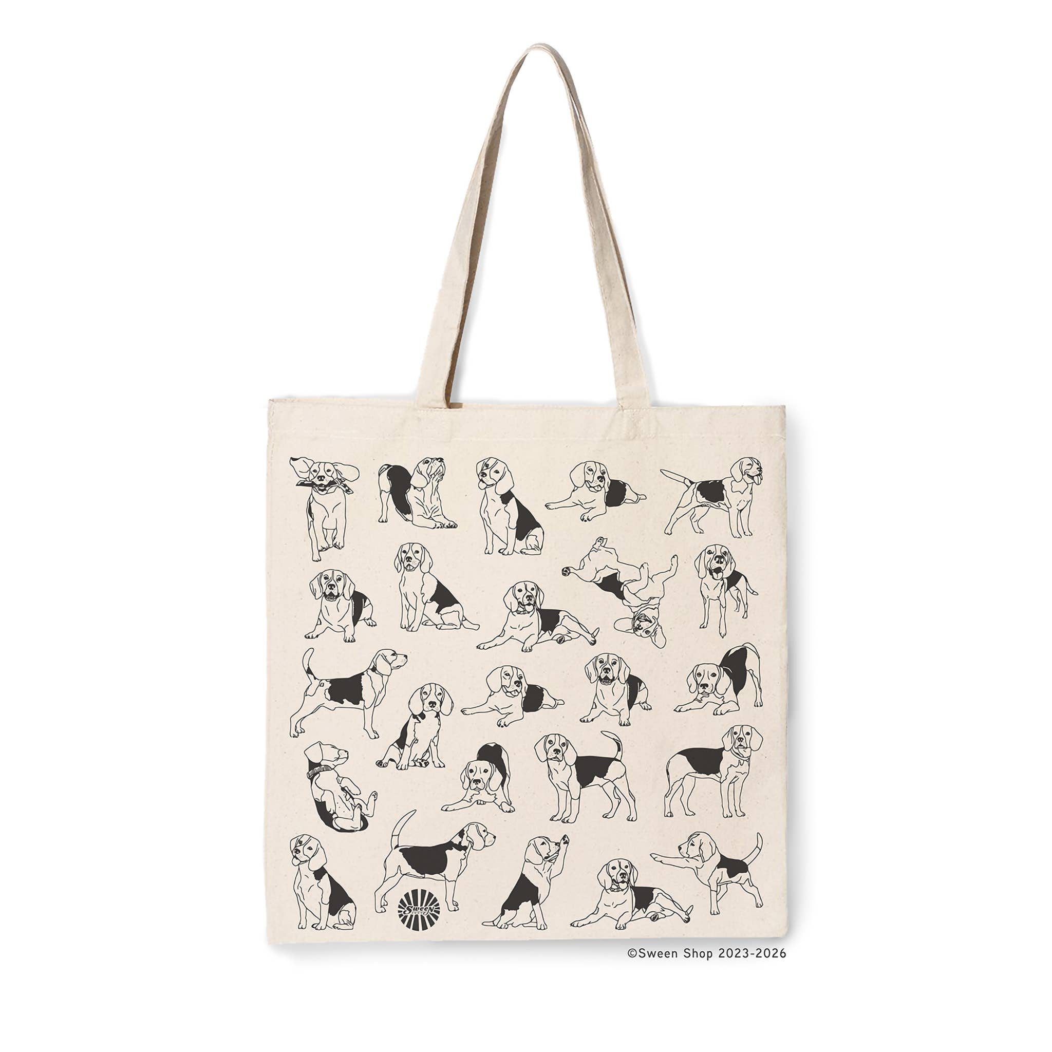 Sween Shop - Wholesale Tote Bag - Unisex - Beagle Canvas Tote Bag for Dog Lovers and Dog dad Gift0
