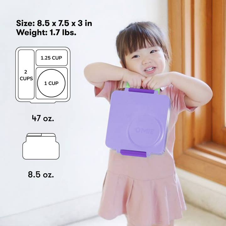 OmieLife - Wholesale Lunch Bag/Box - Kids - OmieBox: Lilac Purple9