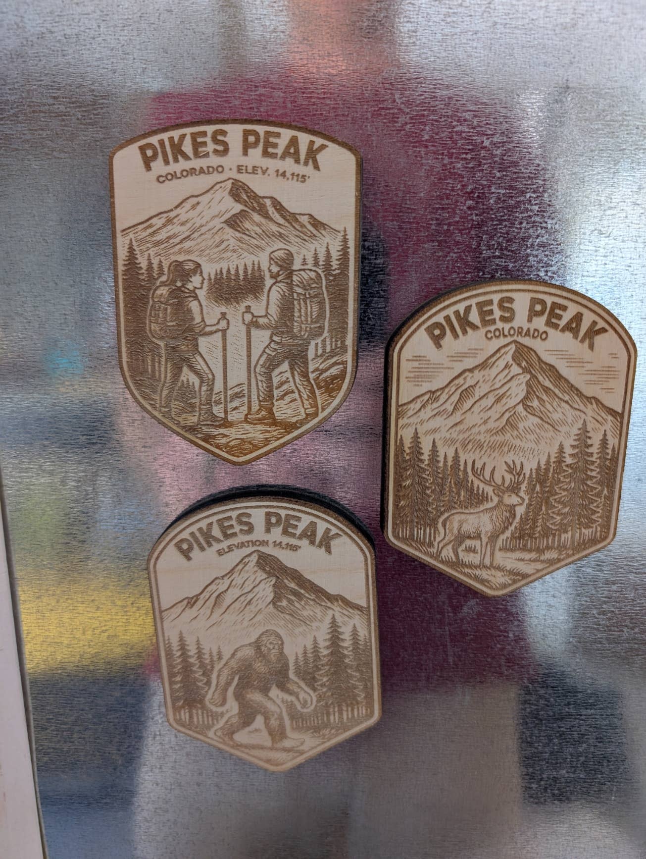 Orion Laser Creations - Wholesale Magnet - Handcrafted Wooden Patch Magnet – Custom Location & Design2