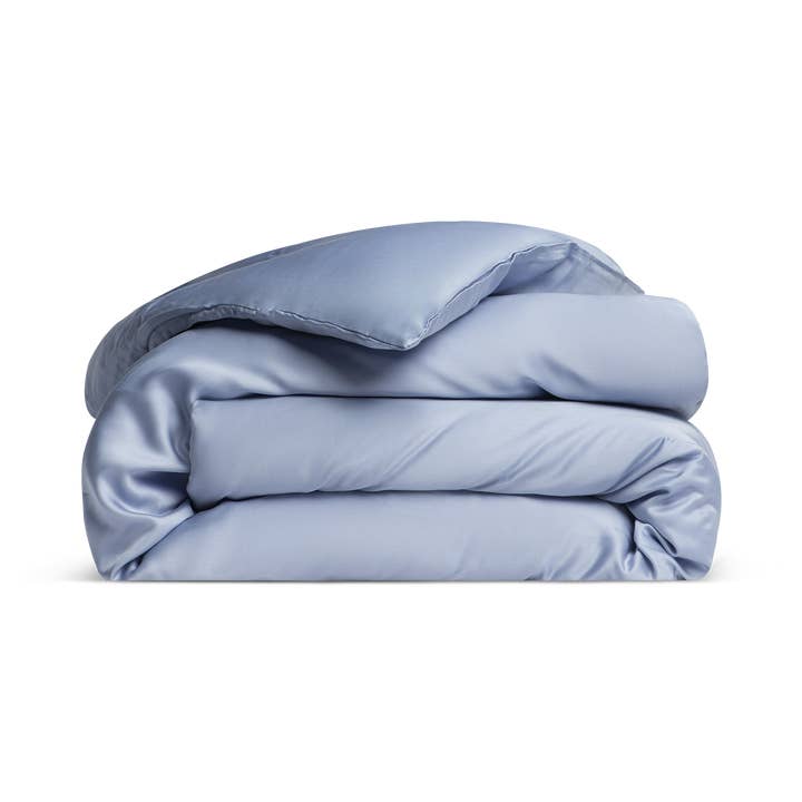 Sateen Duvet Cover in Dream Blue for wholesale by BleuBully Bedding