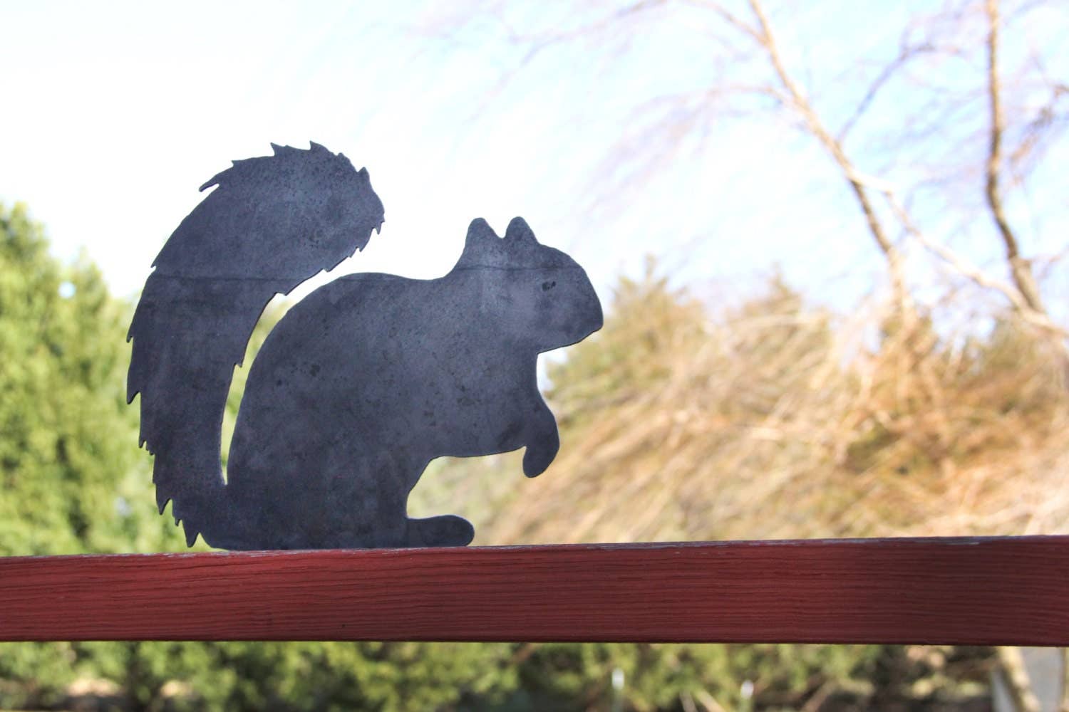 Highland Ridge  |  Handmade Home Decor - Wholesale Outdoor Ornament/Decor - Metal Squirrel Statue5