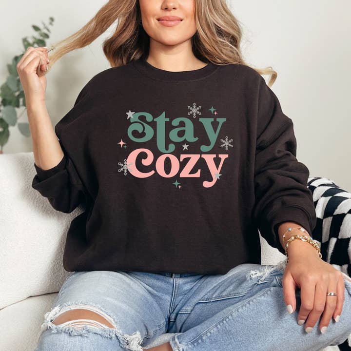 Stay Cozy Snowflake | Sweatshirt for wholesale by Olive And Ivory Wholesale