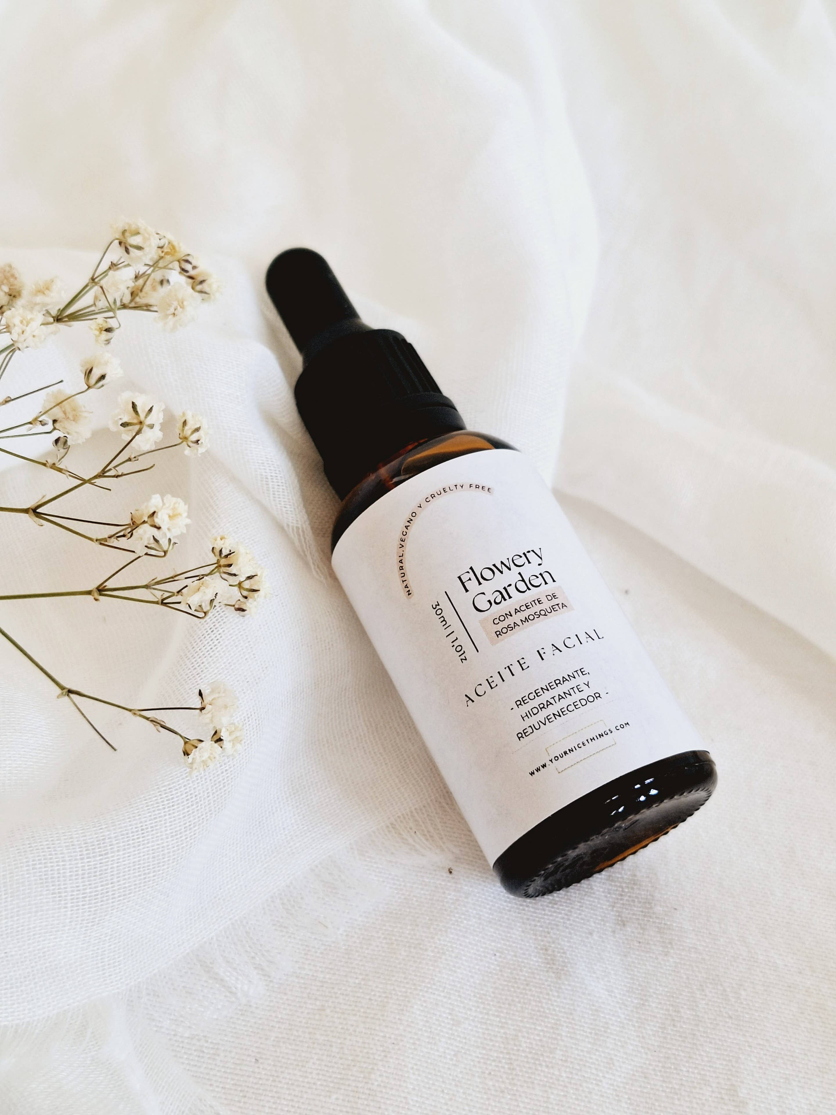 YourNiceThings - Vendita all'ingrosso Olio viso - Olio viso Flowery Garden (pelli mature o danneggiate) 30ml2