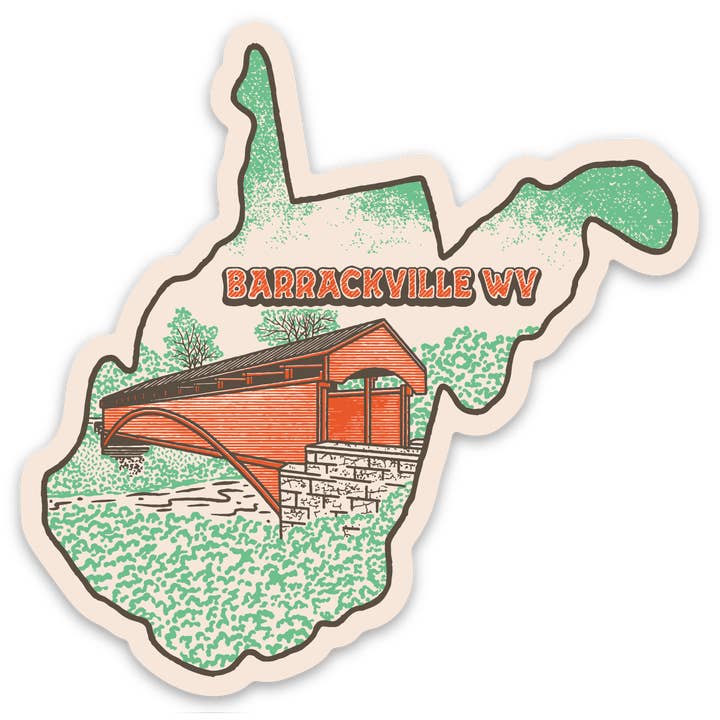 Adesivo Ponte Barrackville 2023 (Pré-Encomenda) por atacado de Loving WV