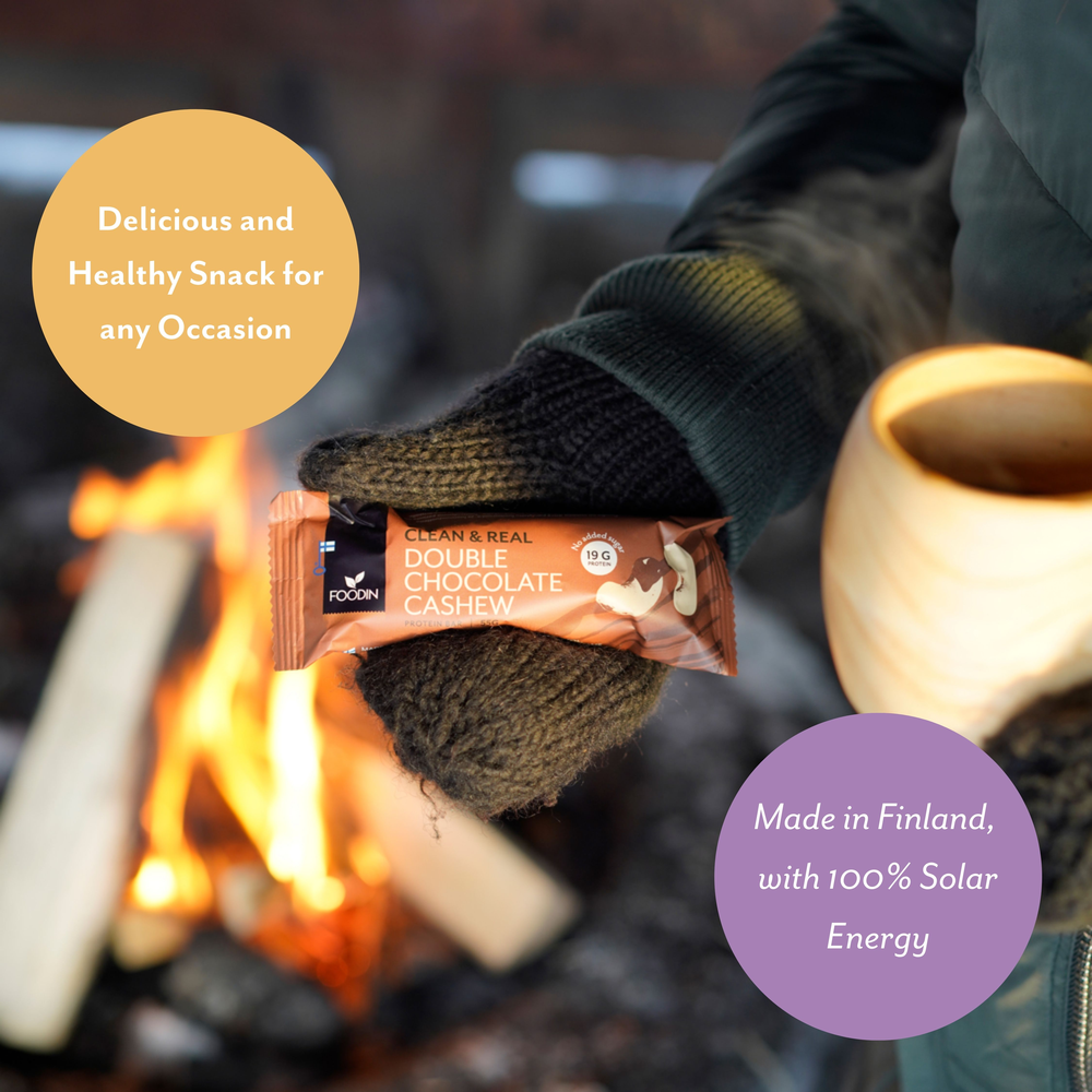 Foodin - Wholesale Snack Bar - Clean & Real Protein Bar Double Chocolate Cashew 55g2