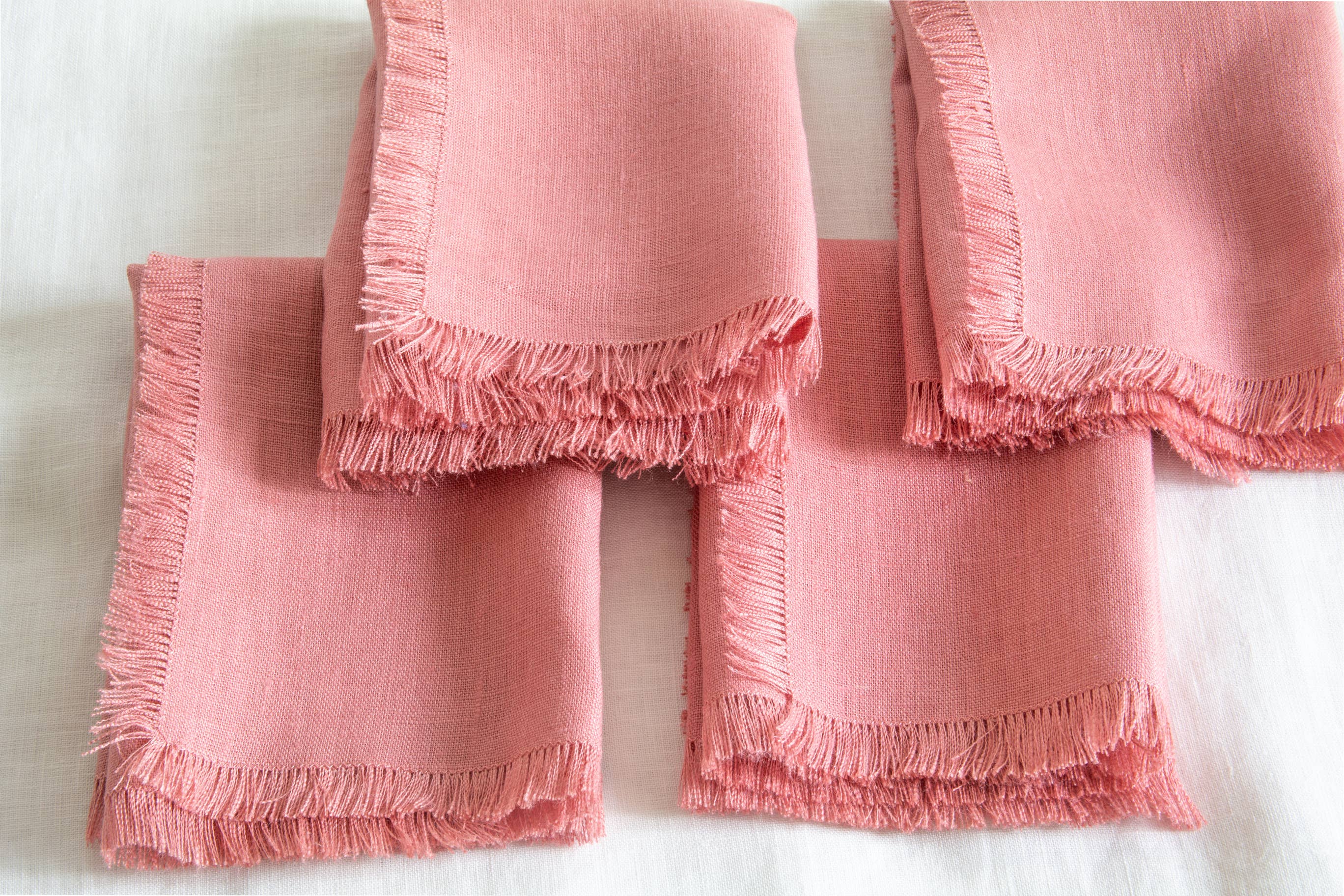 Liem Home - Venta al por mayor Servilletas de tela - Servilletas elegantes de lino con flecos para decoración de bodas5